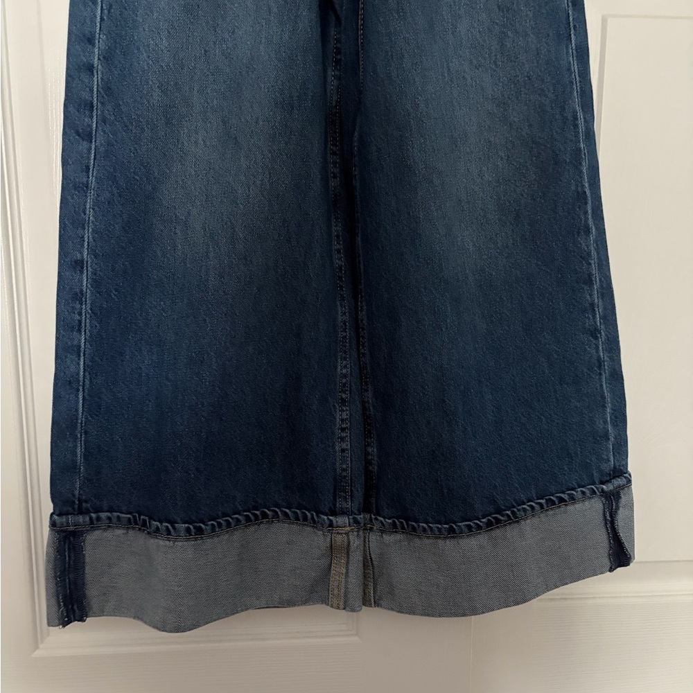 Gap Girls Boho Oversized Wide Leg Mid Rise Adjustable Waist Jeans Size 8 NWT - Picture 3 of 12